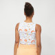 Karl Kani Γυναικεία αμάνικη μπλούζα Chest Signature Flower Crop Top